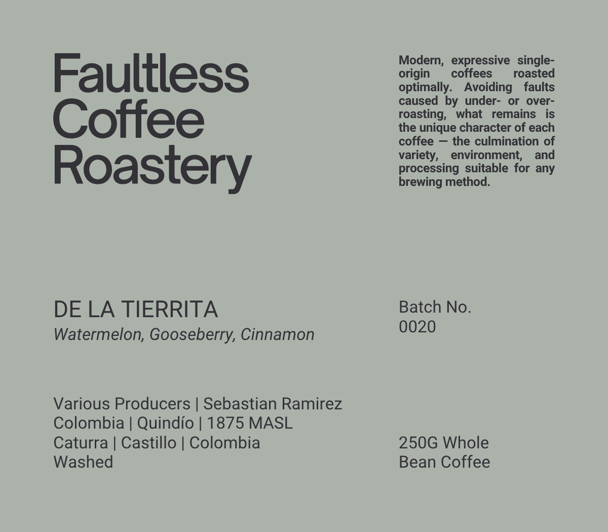 0020: De La Tierrita, Colombia