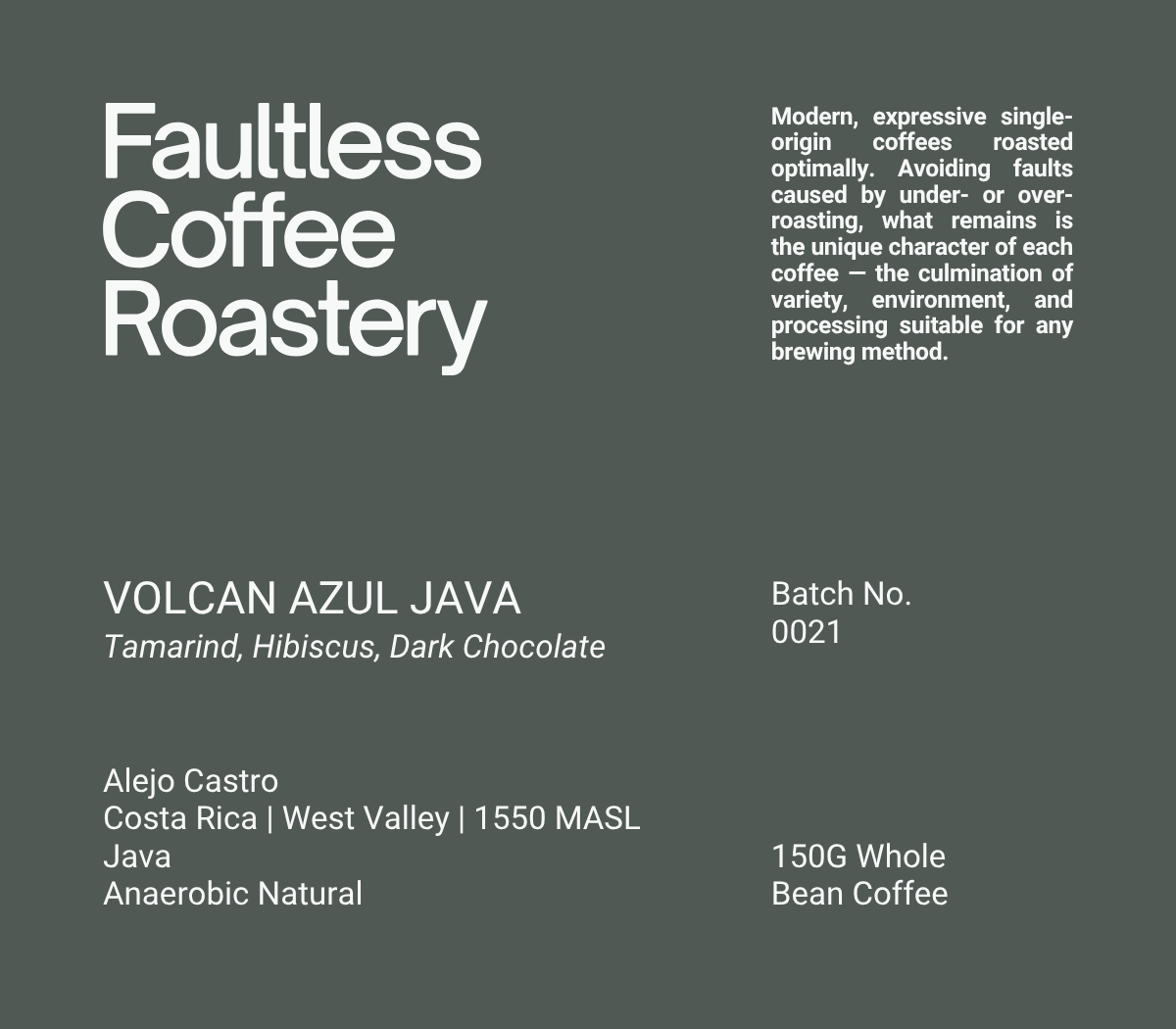 0021: Volcan Azul Java, Costa Rica