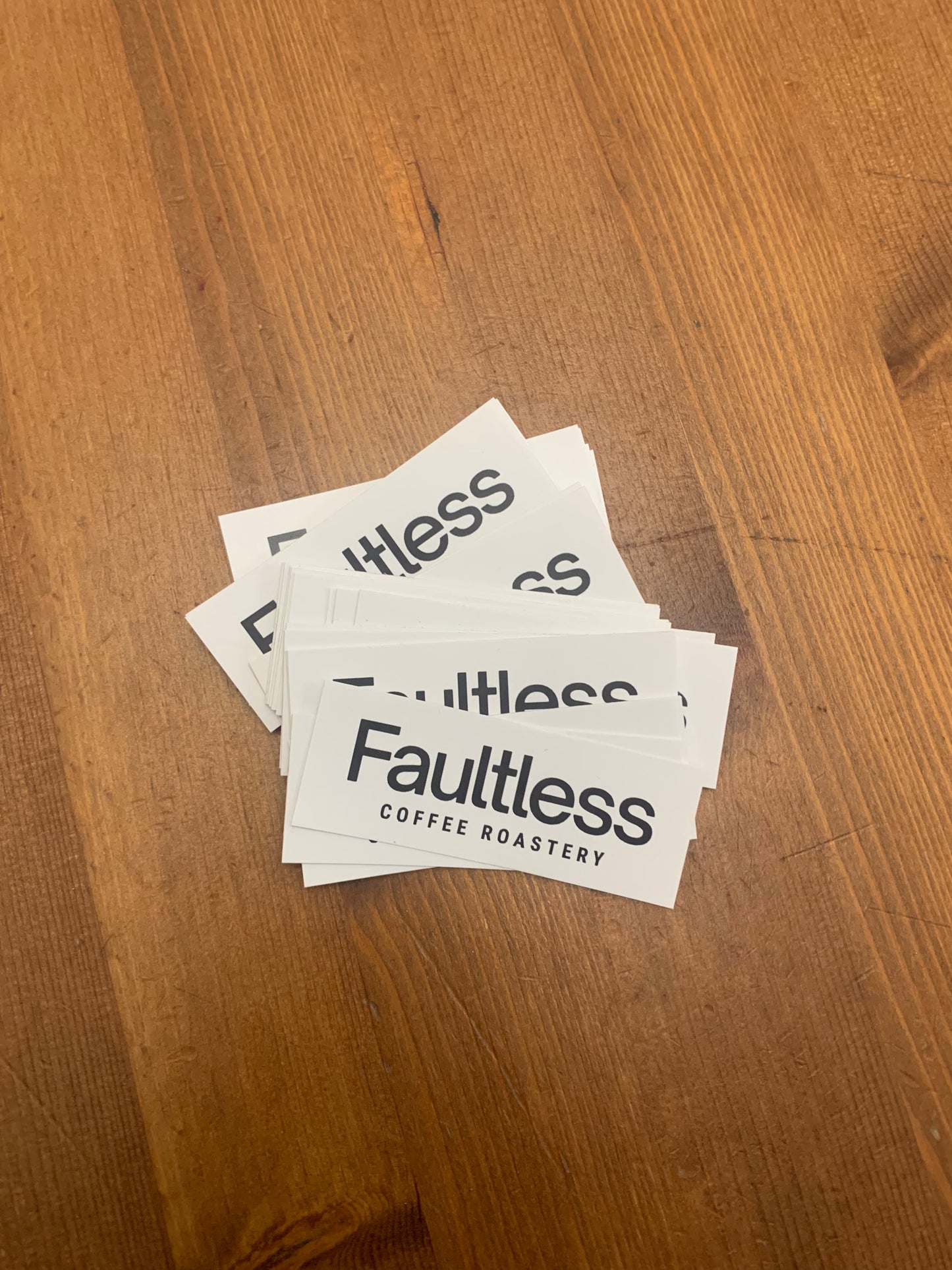 Faultless Logo Sticker - Light Gray
