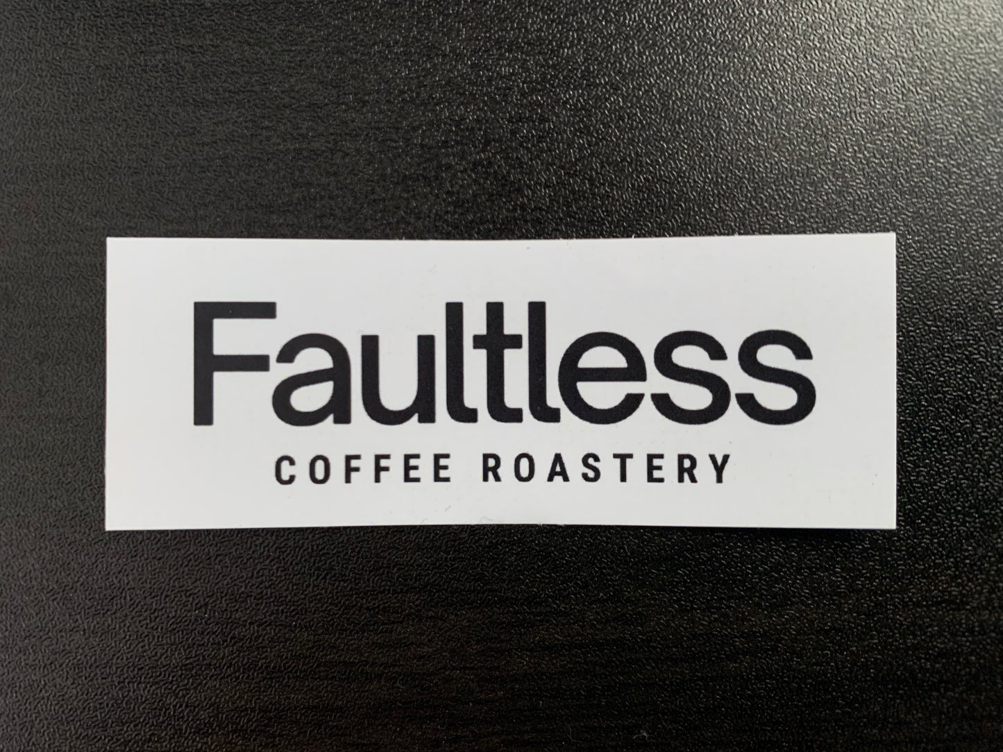Faultless Logo Sticker - Light Gray